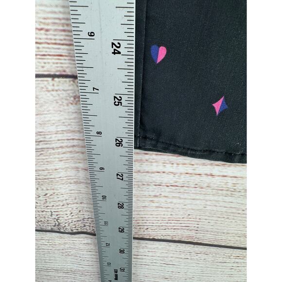 Marine Layer Deck Of Cards Print Casual Pull On Pants Womens Medium Navy Blue - Picture 11 of 11